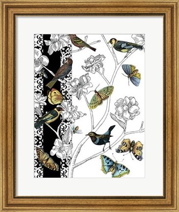 Framed Aviary I Print