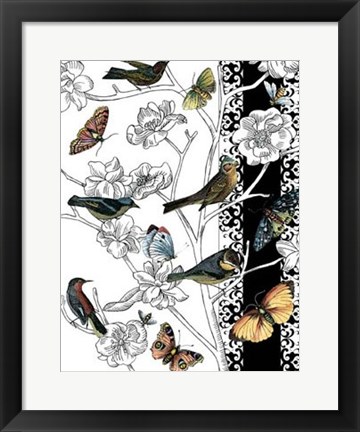 Framed Aviary II Print