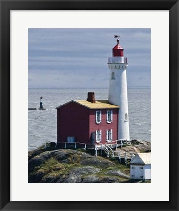 Framed Fisgard Lighthouse Print