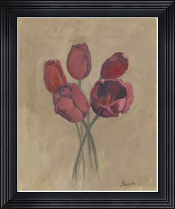 Framed Blooms &amp; Stems I Print