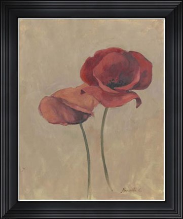 Framed Blooms &amp; Stems II Print