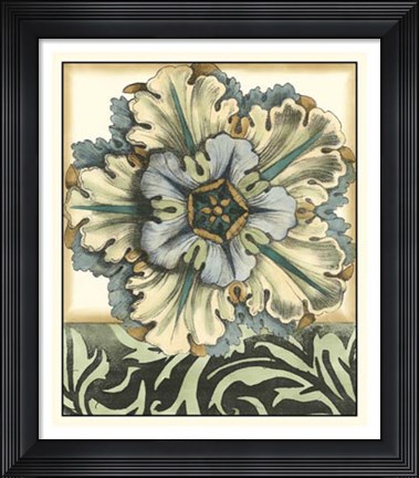 Framed Panelled Rosette I Print