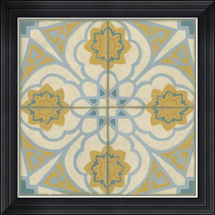 Framed No Embellish* Old World Tiles II Print