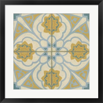 Framed No Embellish* Old World Tiles II Print