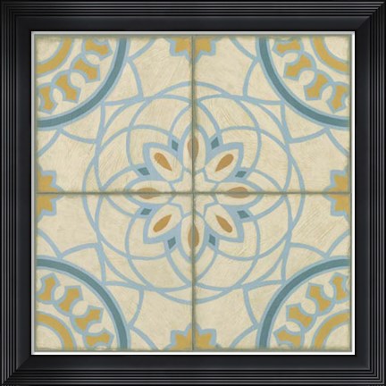 Framed No Embellish* Old World Tiles IV Print