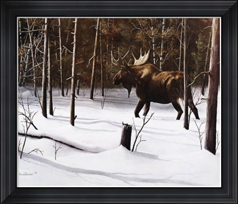 Framed Winter Forage Print