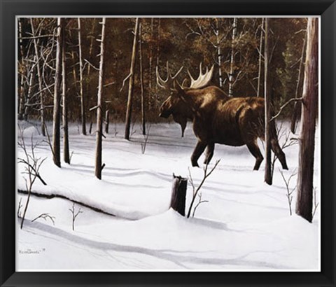 Framed Winter Forage Print