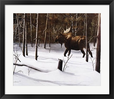 Framed Winter Forage Print
