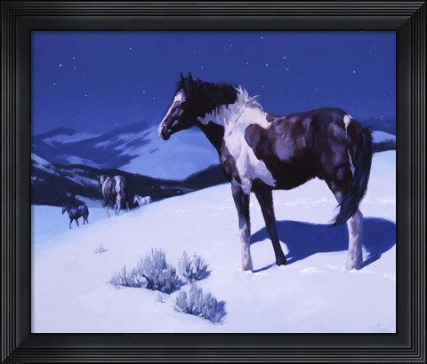 Framed Painted Night Print
