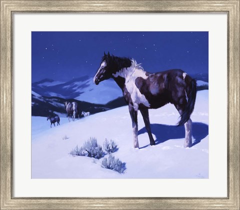 Framed Painted Night Print