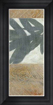 Framed Moroccan Leaves II Print