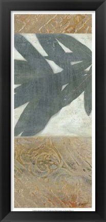 Framed Moroccan Leaves II Print