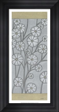 Framed Shimmering Daisies II Print
