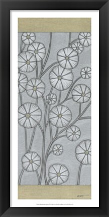 Framed Shimmering Daisies II Print