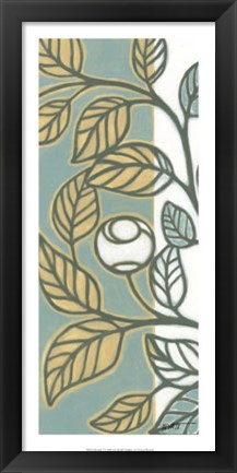 Framed Flourish I Print