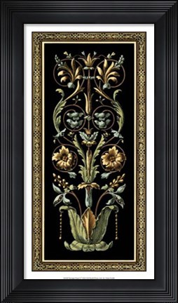 Framed Baroque Panel II Print