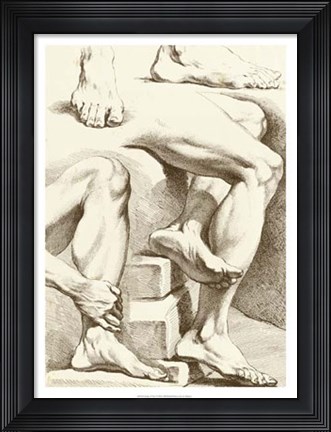 Framed Study of Feet Print