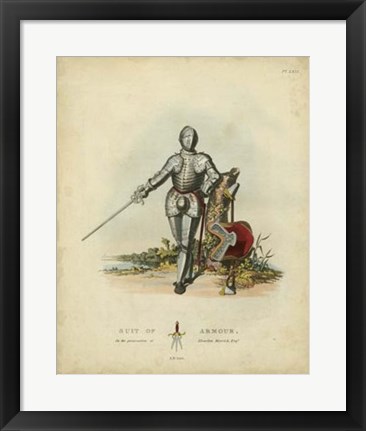 Framed Men in Armour I Print