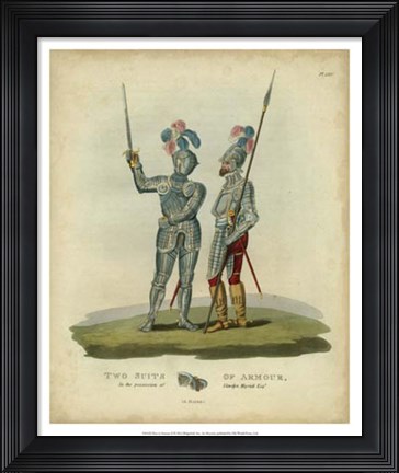 Framed Men in Armour II Print