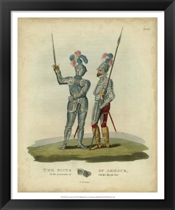 Framed Men in Armour II Print