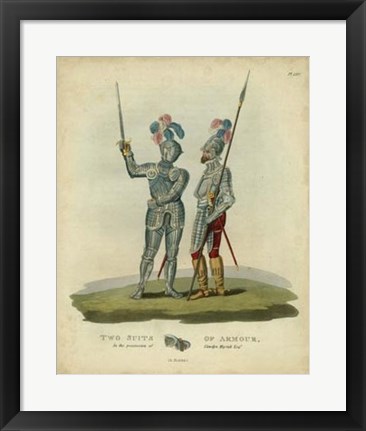 Framed Men in Armour II Print