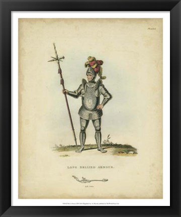 Framed Men in Armour III Print