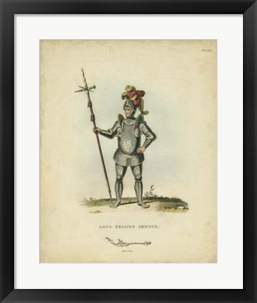 Framed Men in Armour III Print