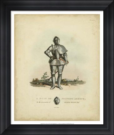 Framed Men in Armour IV Print