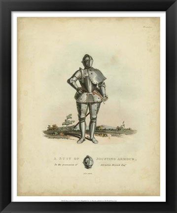 Framed Men in Armour IV Print