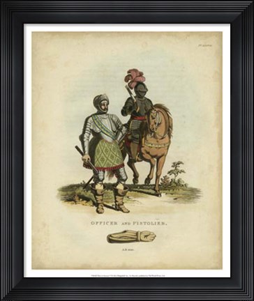 Framed Men in Armour V Print