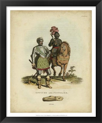 Framed Men in Armour V Print