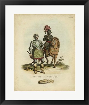 Framed Men in Armour V Print