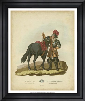 Framed Men in Armour VI Print