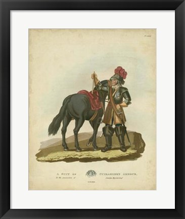 Framed Men in Armour VI Print