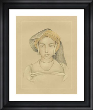 Framed 16th Century Portrait II Print