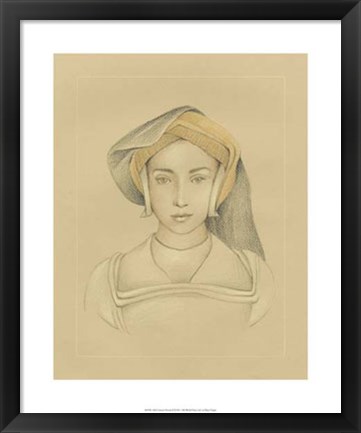 Framed 16th Century Portrait II Print