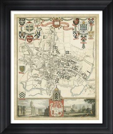 Framed City &amp; University of Oxford Print