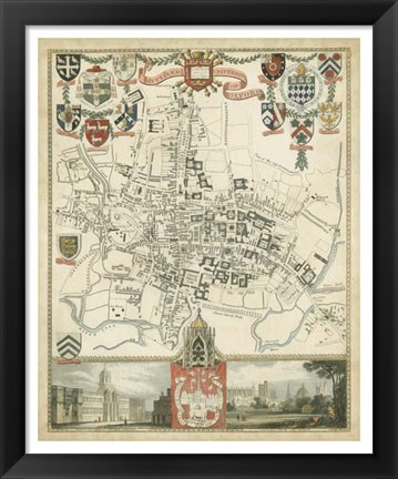 Framed City &amp; University of Oxford Print