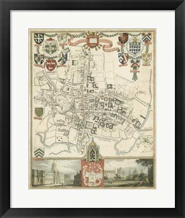 Framed City &amp; University of Oxford Print