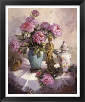 Framed Pink Peonies Print