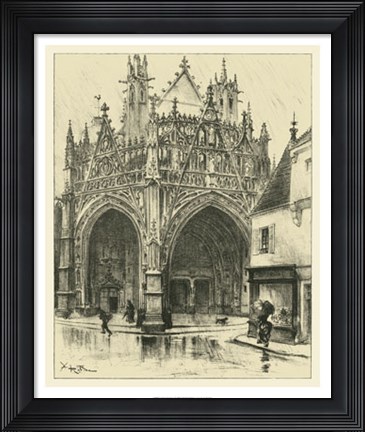 Framed Ornate Facade I Print