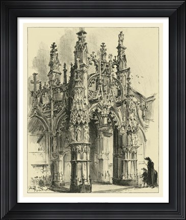 Framed Ornate Facade IV Print