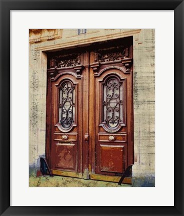 Framed Weathered Facade I Print