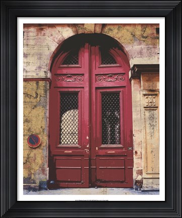 Framed Weathered Facade III Print