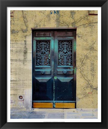 Framed Weathered Facade IV Print