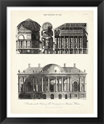 Framed Design for a Mansion Print