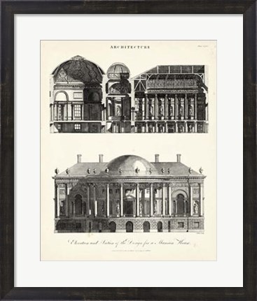 Framed Design for a Mansion Print