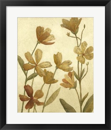 Framed Wildflower Field II Print
