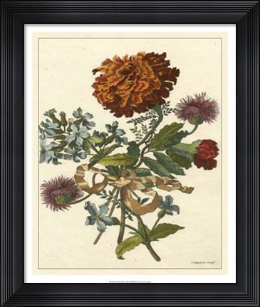 Framed Floral Posy III Print