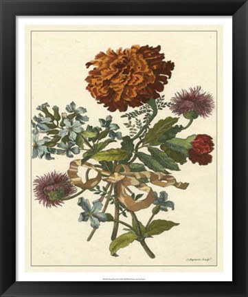 Framed Floral Posy III Print